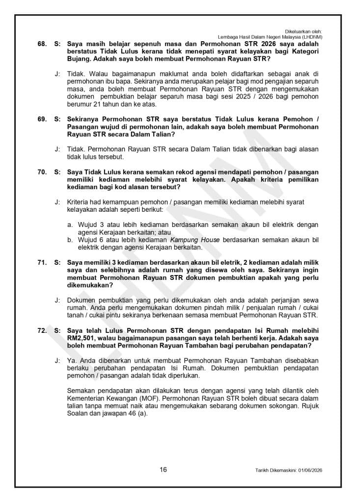 Image from: STR Fasa 4 – Rayuan / Permohonan Baharu Buka Hingga 30 Sept 2026