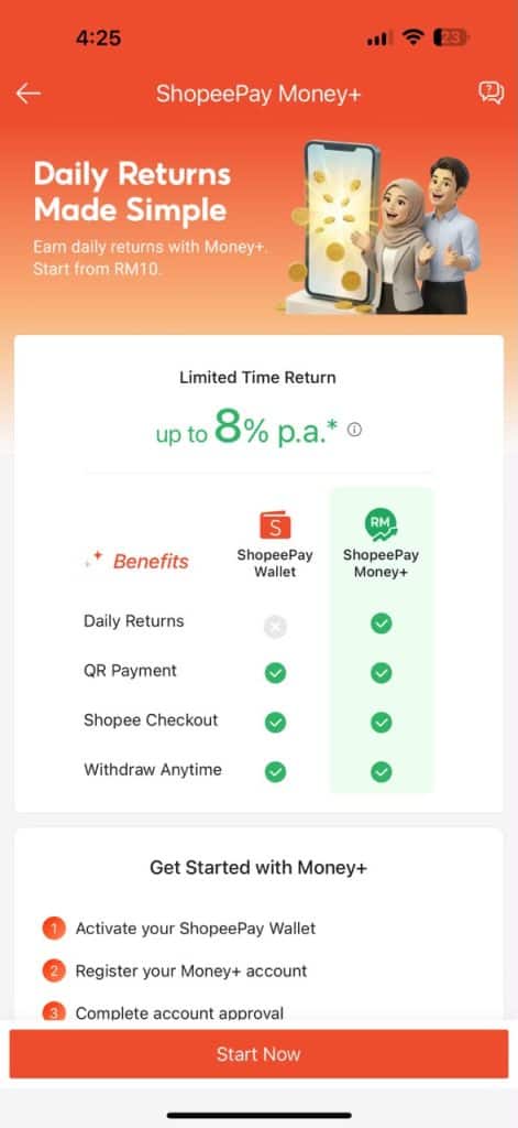 ShopeePay Money+ 