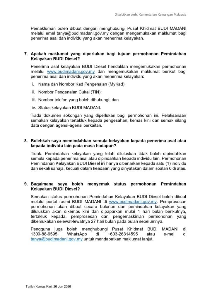 Image from: Tak Layak BUDI Diesel Sebab Kereta Nama Orang Lain? Ini Cara Pindah Kelayakan