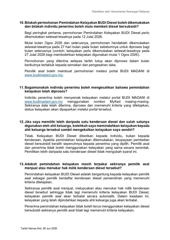 Image from: Tak Layak BUDI Diesel Sebab Kereta Nama Orang Lain? Ini Cara Pindah Kelayakan