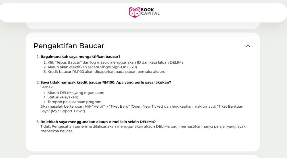 Image from: Cara Tebus Baucar Buku MADANI 2026 Online