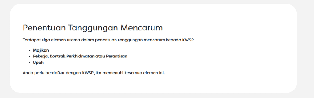 Caruman KWSP
