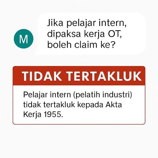intern boleh claim OT