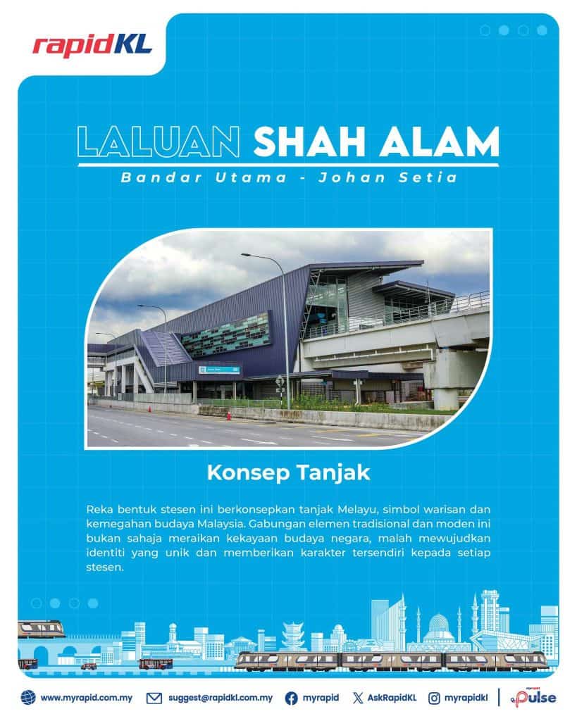 Image from: Senarai Stesen LRT3 Laluan Shah Alam & Tambang Percuma Hingga 31 Julai