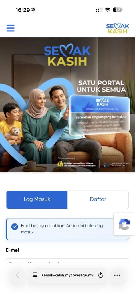 Image from: BNM Lancar Portal Semak Kasih – Boleh Check Takaful & Insurans Keluarga Meninggal Dunia