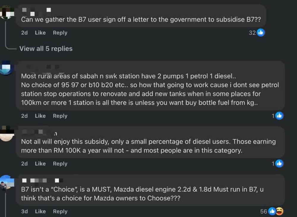 subsidi diesel B7