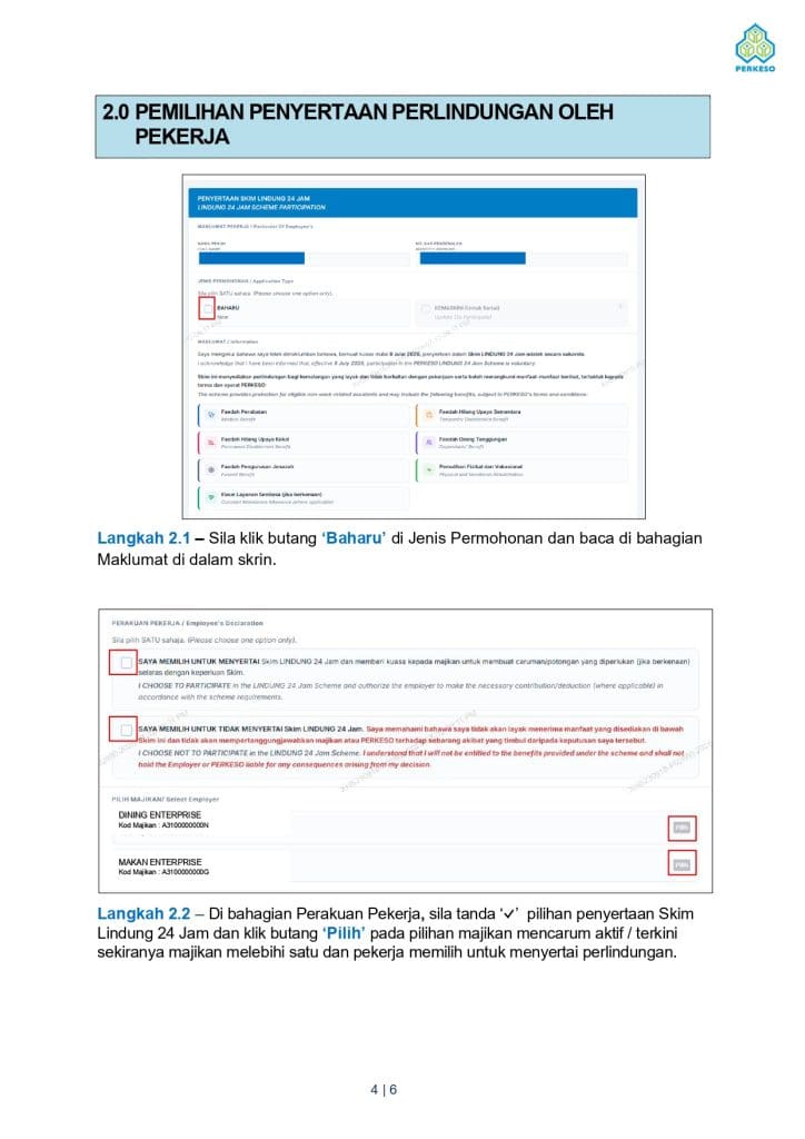 Image from: Nak Keluar Skim LINDUNG PERKESO? Ini Cara Opt-Out SKBBK Online