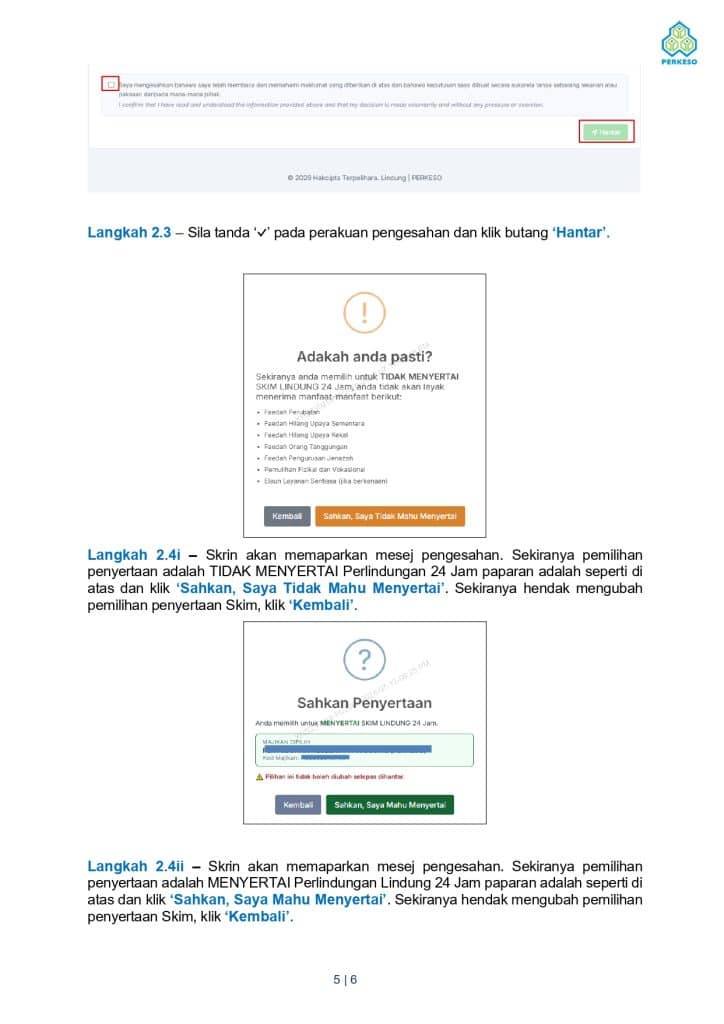 Image from: Nak Keluar Skim LINDUNG PERKESO? Ini Cara Opt-Out SKBBK Online