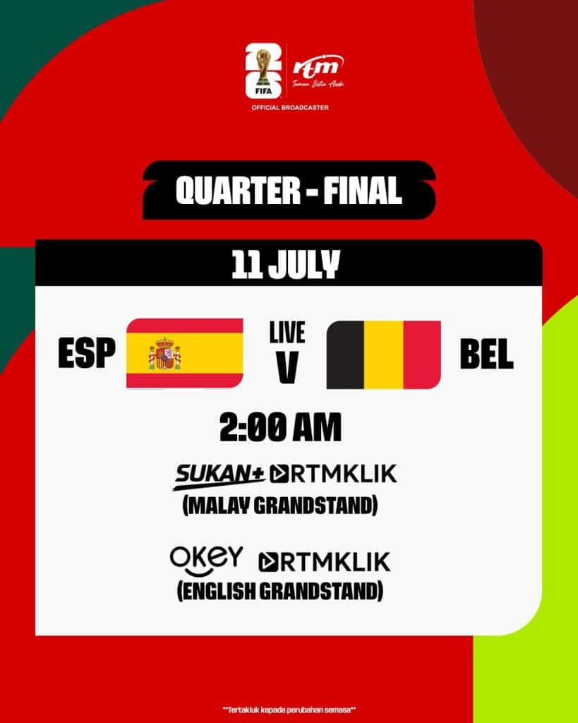 Jadual Piala Dunia 2026 - Suku Akhir