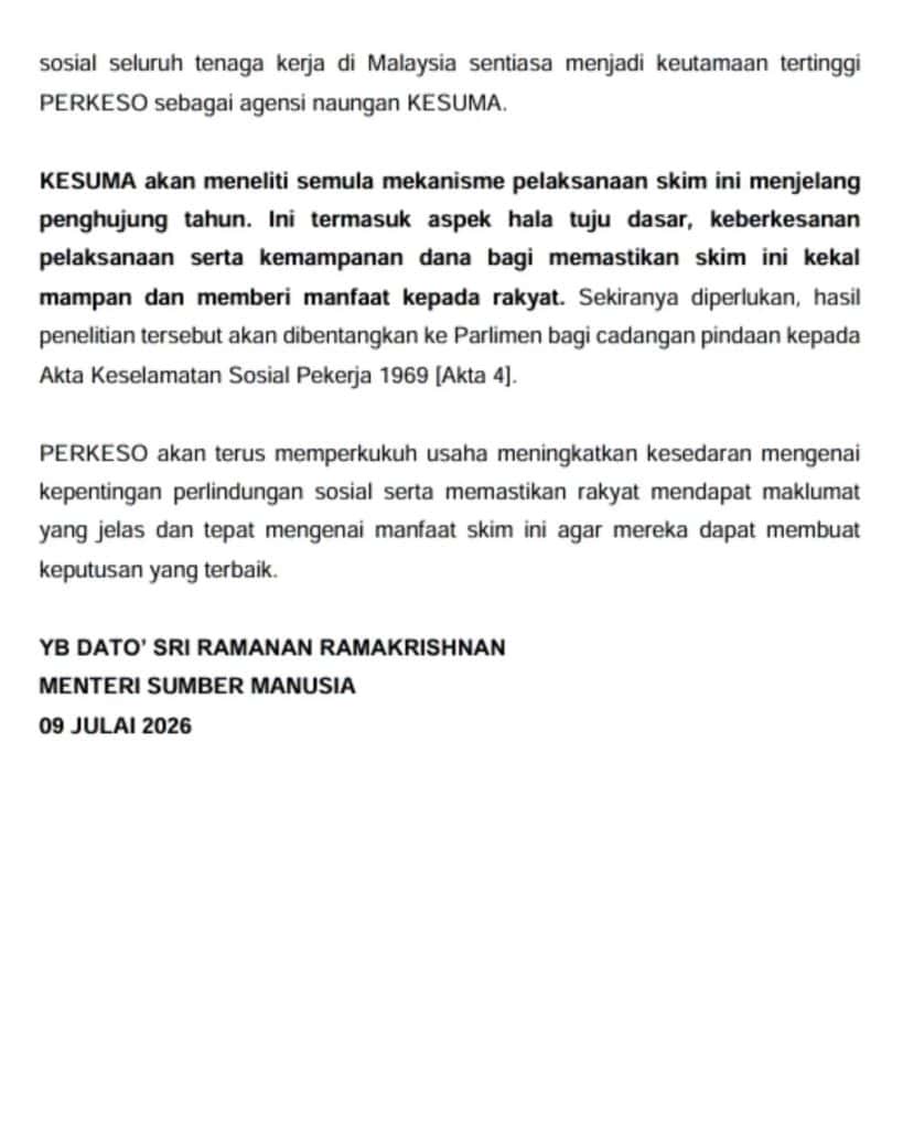 LINDUNG 24 Jam Tidak Lagi Mandatori untuk Pekerja Tempatan, Pekerja Asing Kekal Diwajibkan 1