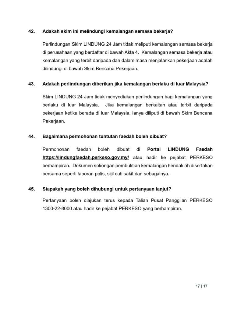 Image from: Notis Pelepasan Liabiliti PERKESO LINDUNG: Cara, Syarat & Tarikh Penting