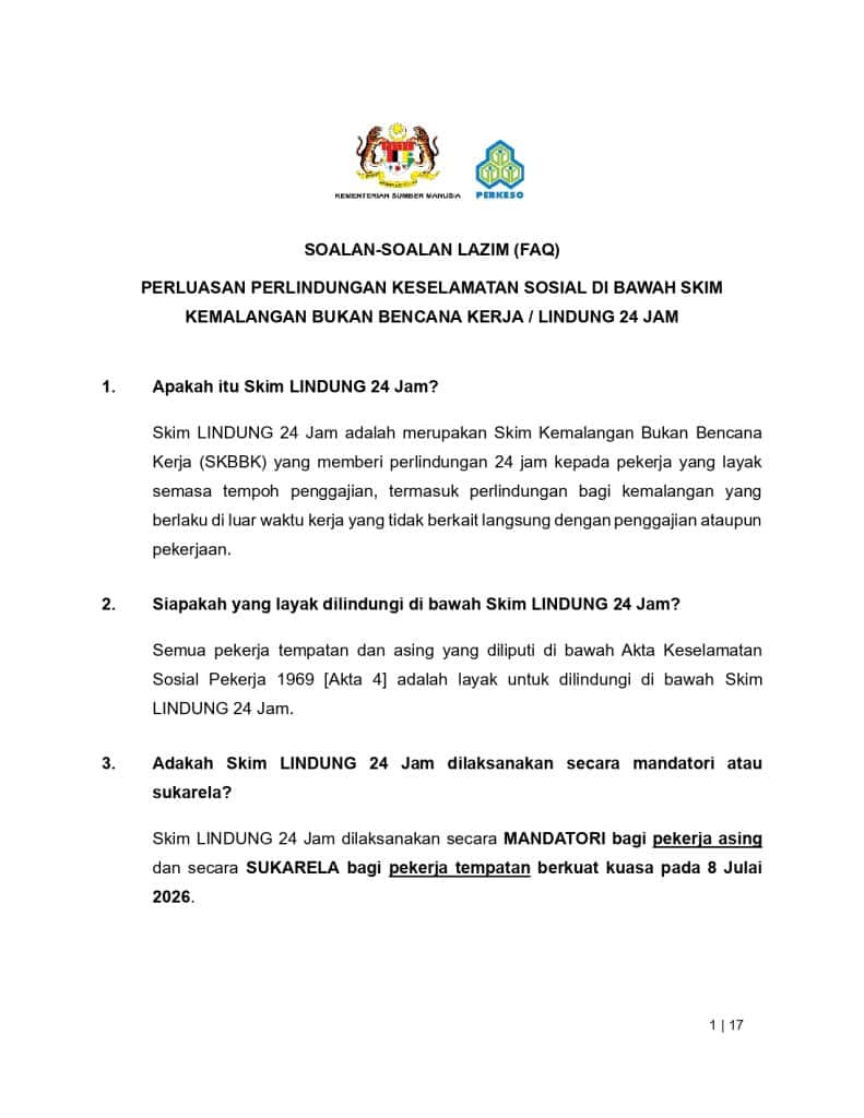 Image from: Notis Pelepasan Liabiliti PERKESO LINDUNG: Cara, Syarat & Tarikh Penting