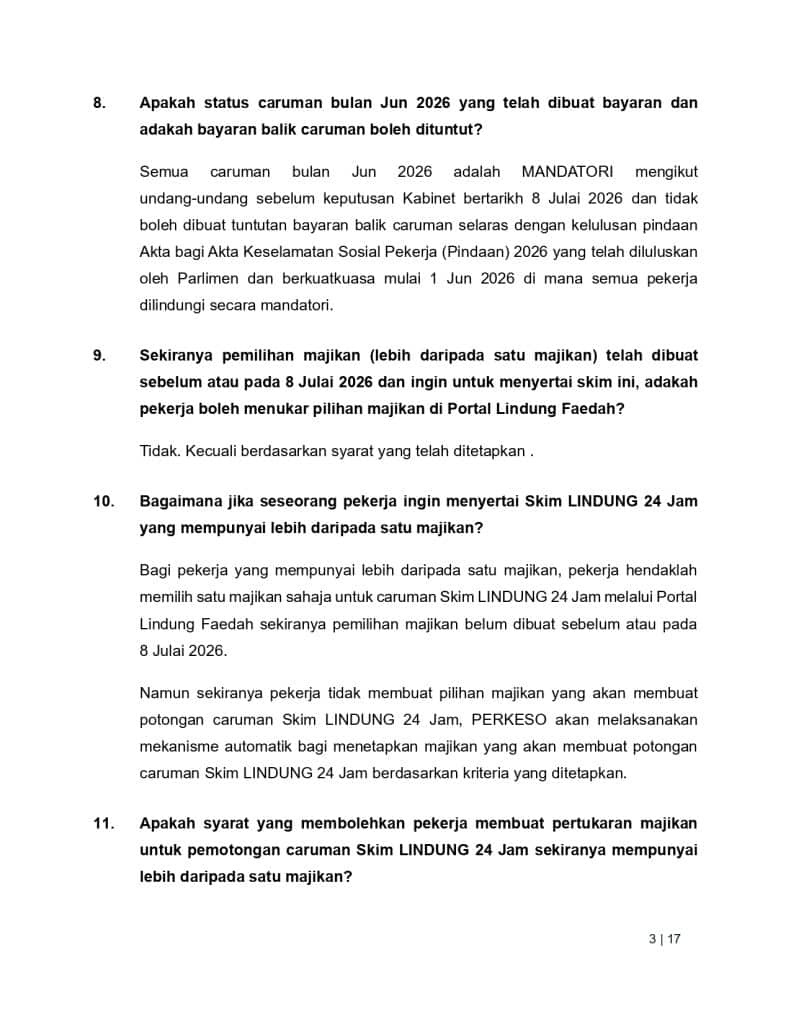 Image from: Notis Pelepasan Liabiliti PERKESO LINDUNG: Cara, Syarat & Tarikh Penting