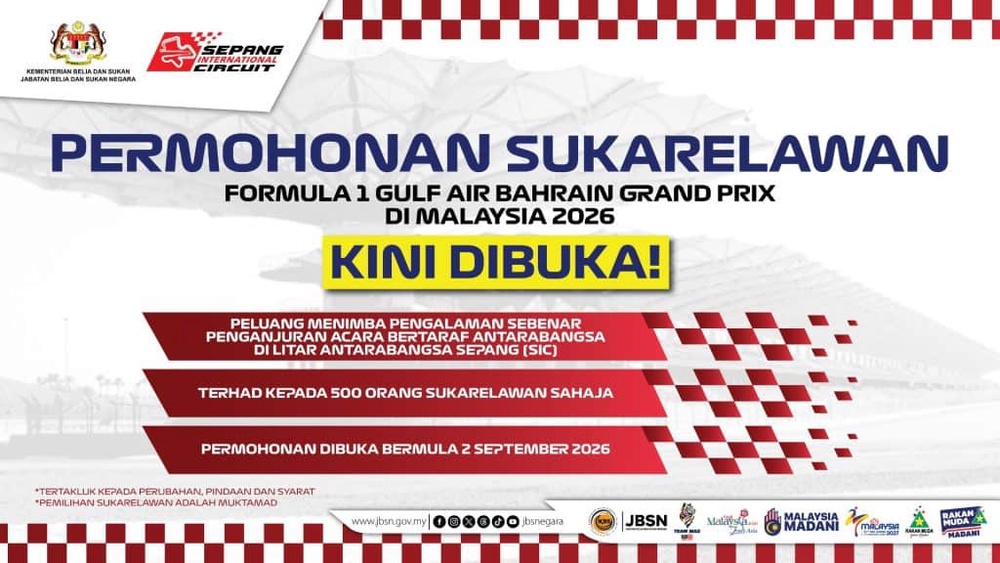 Image from: Sukarelawan F1 – Syarat, Skop & Rujuk Cara Mohon Di Sini