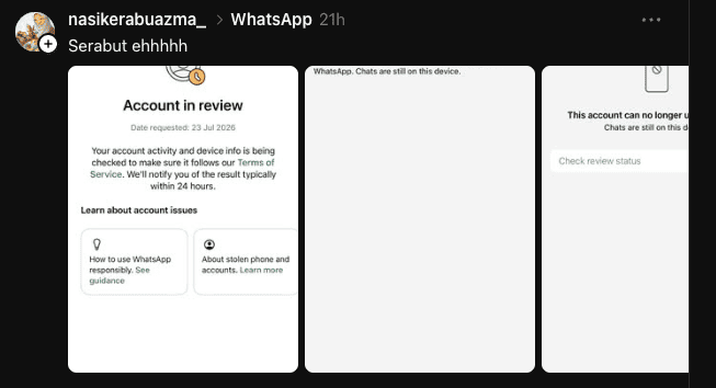 Whatsapp kena block