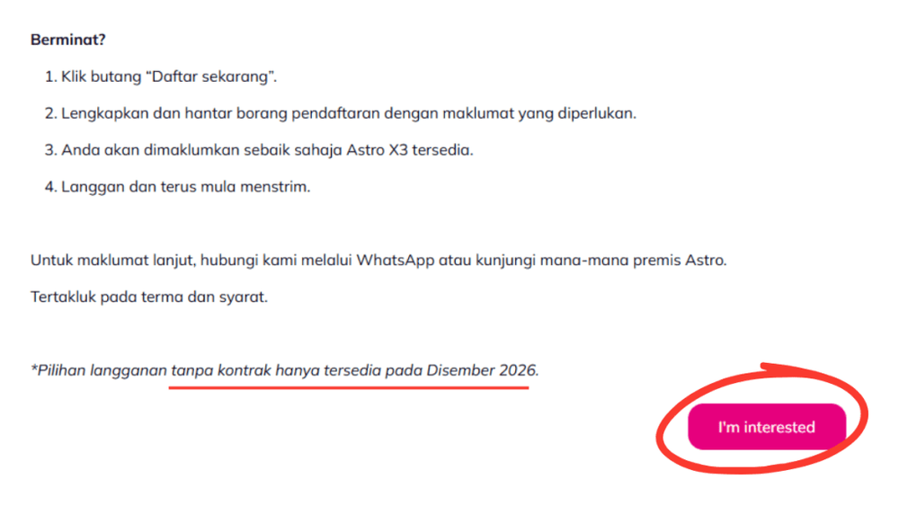 Image from: Astro X3 Boleh Dilanggan Mulai 20 Julai Ini, Harga Serendah RM39.99/bulan!