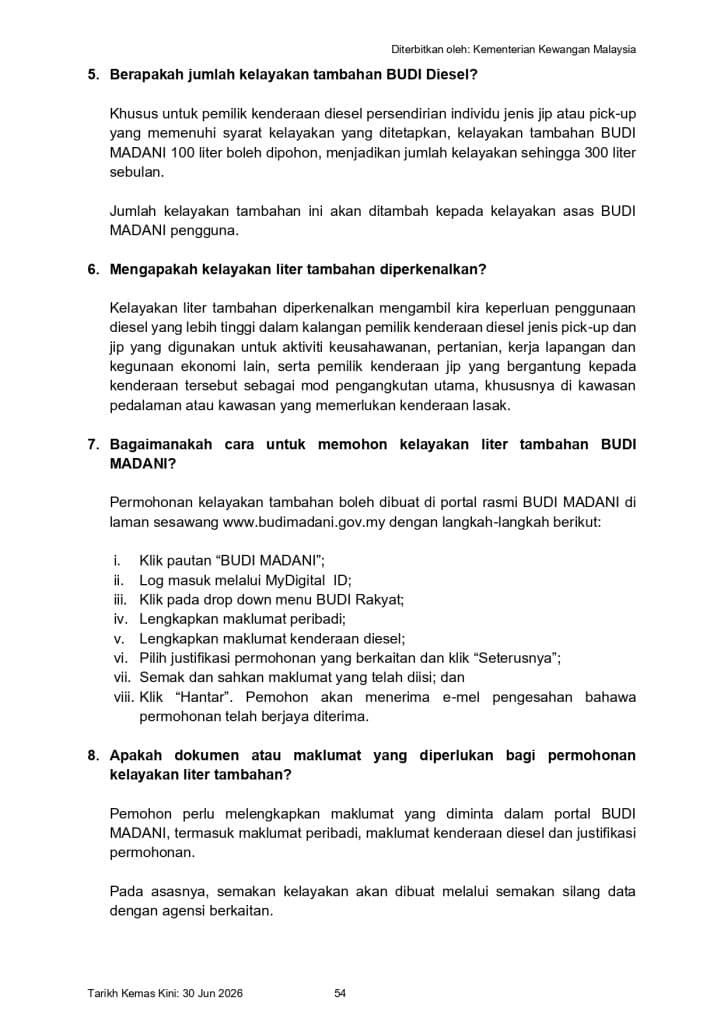 Image from: Pemilik Pikap & Jip, Jangan Terlepas! Mohon Tambahan 100 Liter BUDI Diesel Sekarang