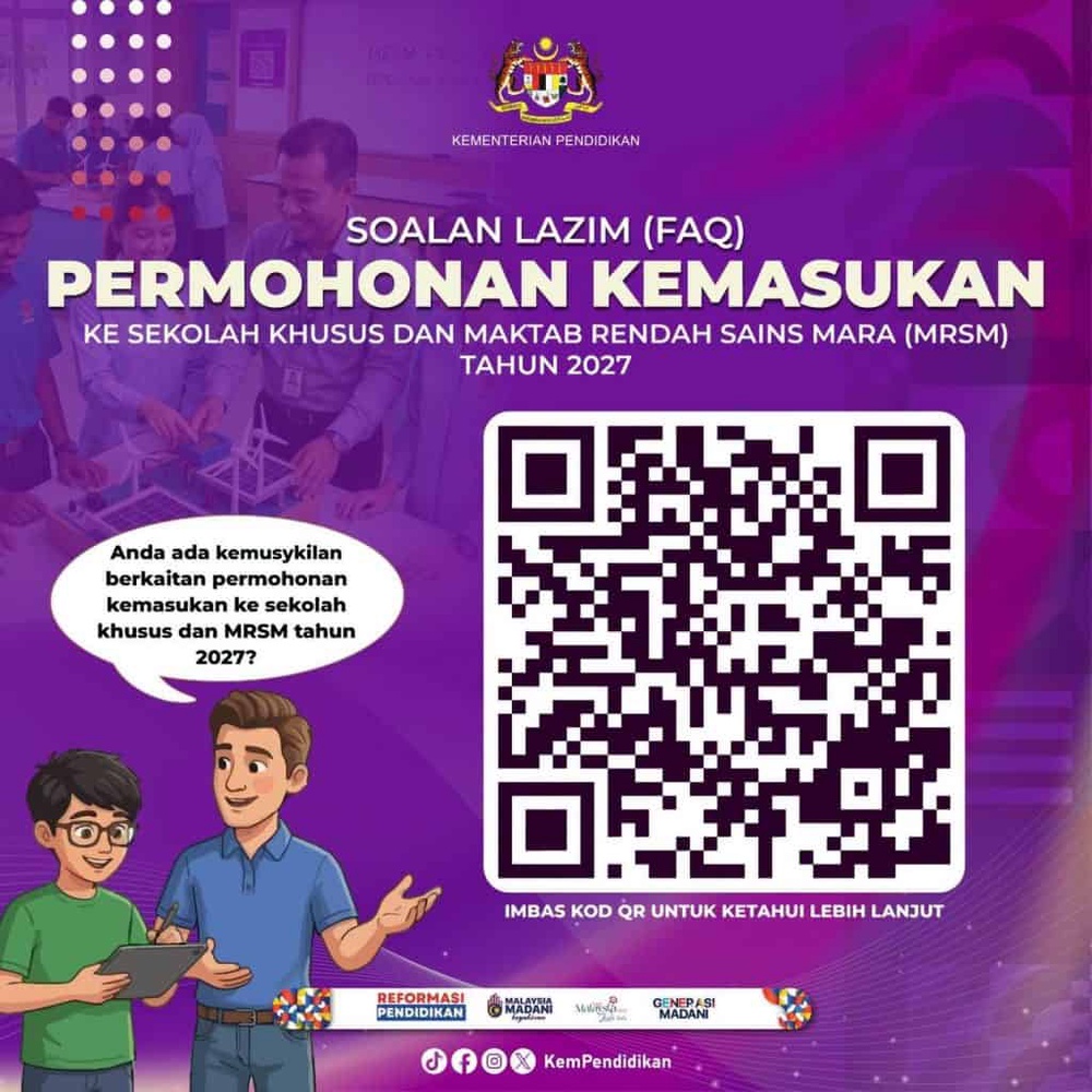 Image from: Soalan Lazim Kemasukan SBP MRSM 2027 & PKSK