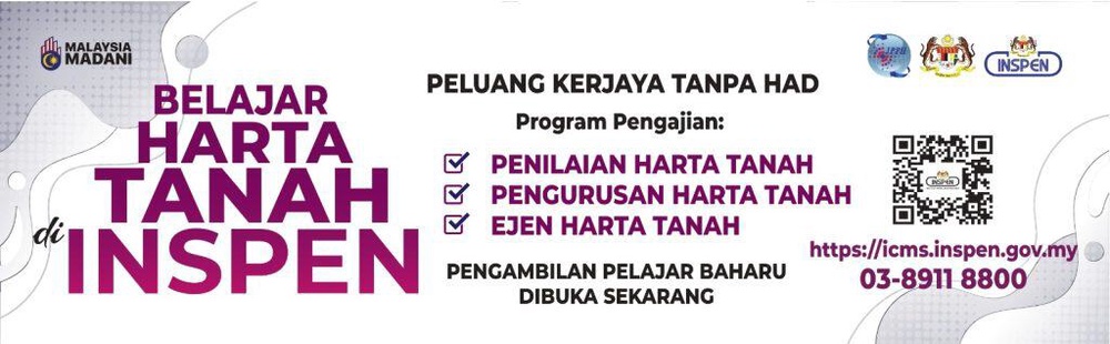 Image from: Jom Belajar Di INSPEN! Penginapan Percuma, Elaun RM600 Sebulan & Peluang Kerjaya Dalam Bidang Harta Tanah