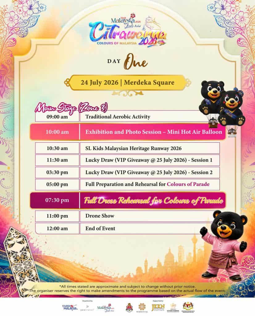 Image from: Citrawarna 2026 Kembali Meriahkan Dataran Merdeka, 24-26 Julai Ini 