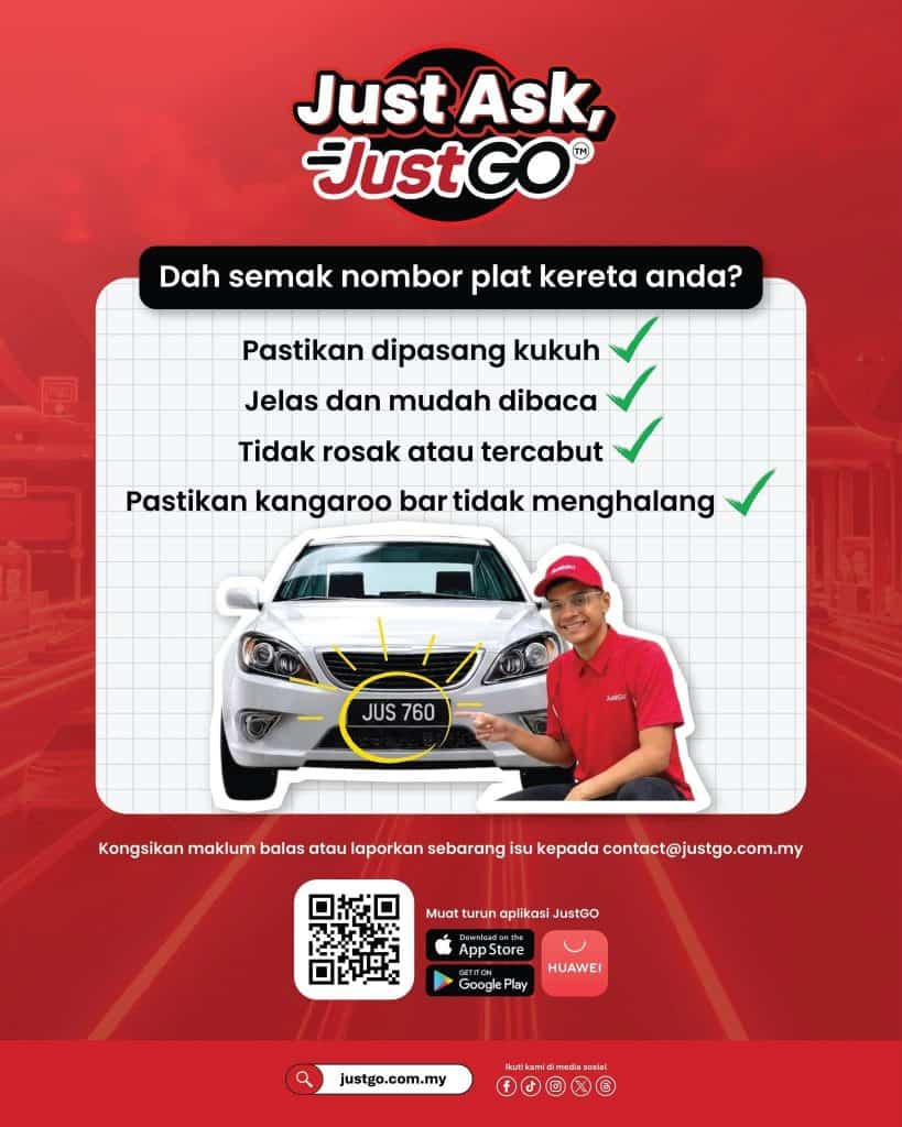 Image from: JustGo Malaysia – Cara Daftar & Guna Tol Tanpa Palang Di Semua Tol PLUS Mulai Ogos 2026
