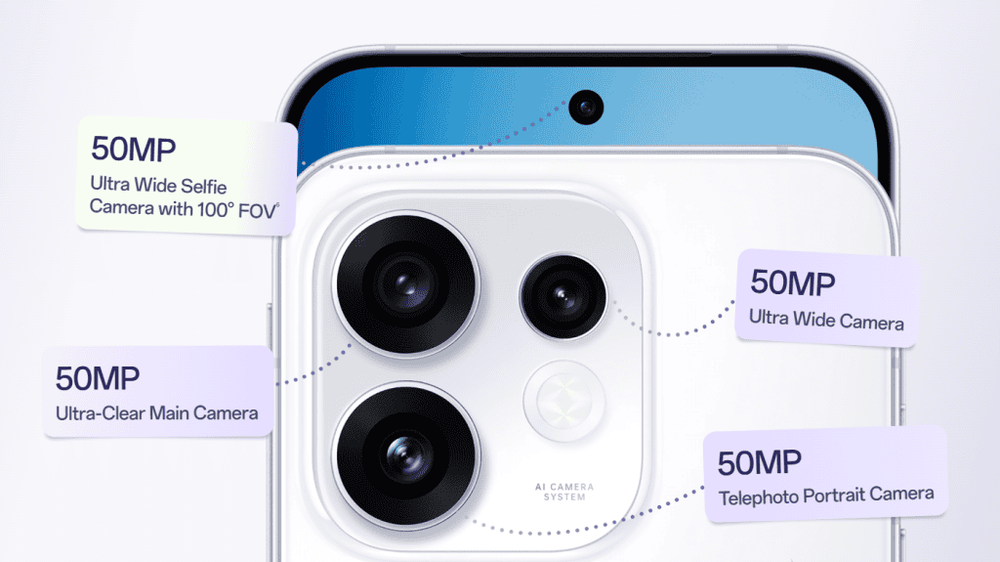 kamera OPPO Reno16