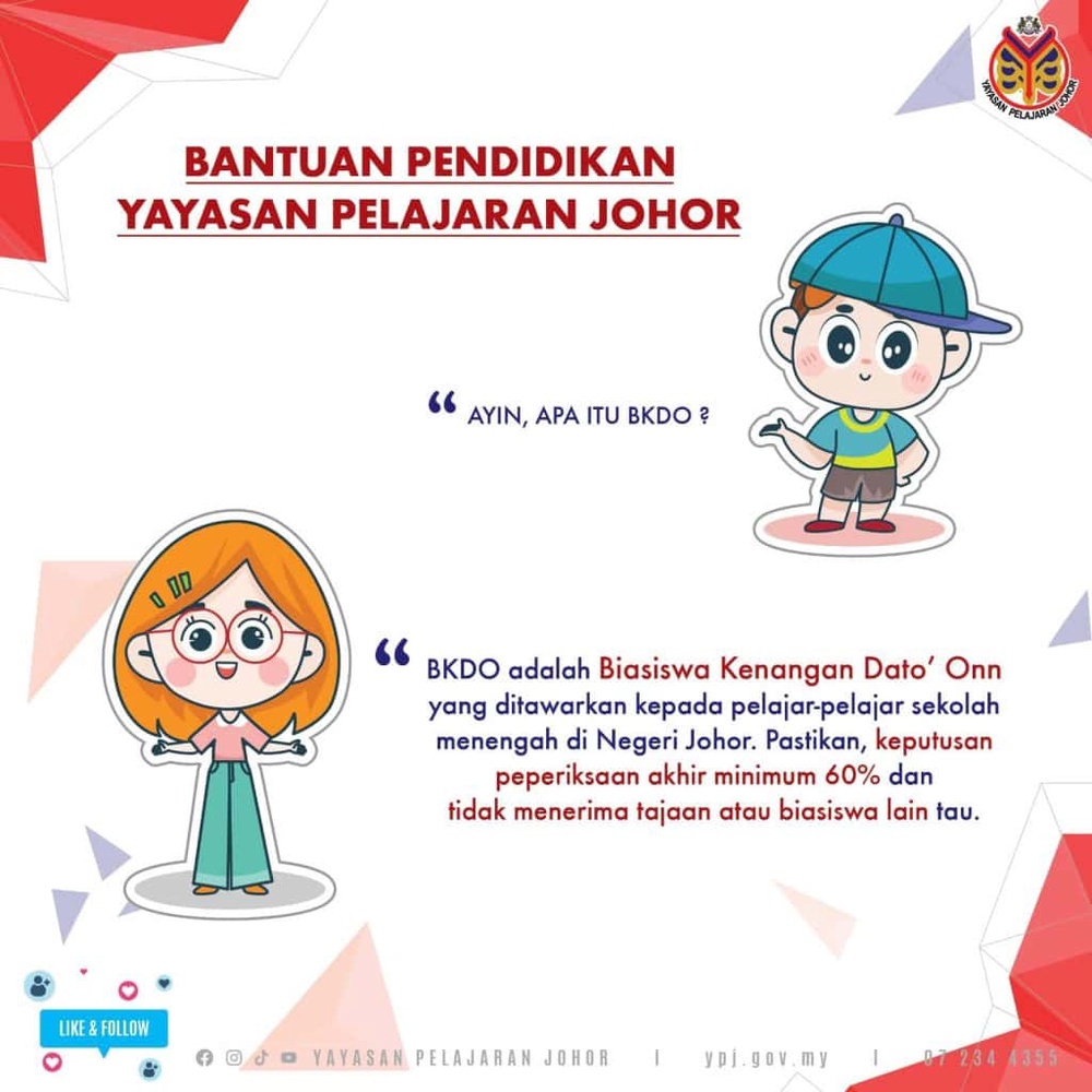 Image from: BKDO YPJ – Permohonan Biasiswa Kenangan Dato’ Onn (Sekolah Menengah)