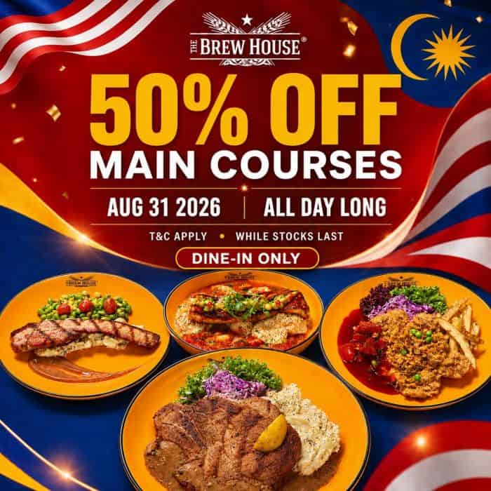 Image from: 25+ Promo Hari Merdeka 2026 – Secret Recipe, CBTL, PizzaHut, Marry Brown, Krispy Kreme, IKEA dan Banyak Lagi!