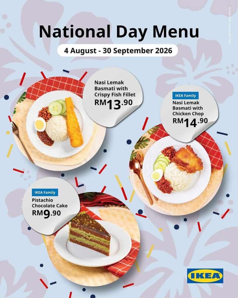 Image from: 25+ Promo Hari Merdeka 2026 – Secret Recipe, CBTL, PizzaHut, Marry Brown, Krispy Kreme, IKEA dan Banyak Lagi!