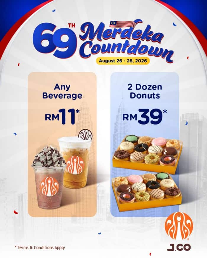 Image from: 25+ Promo Hari Merdeka 2026 – Secret Recipe, CBTL, PizzaHut, Marry Brown, Krispy Kreme, IKEA dan Banyak Lagi!