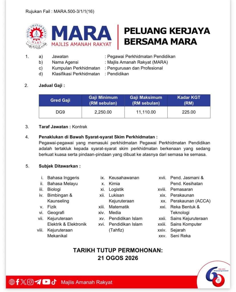 Image from: Senarai Bantuan Kerajaan / Pengumuman Minggu Ini (10 Ogos 2026)