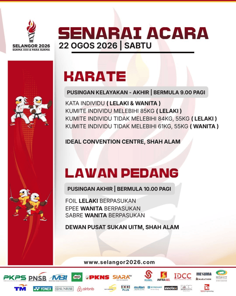 Image from: SUKMA Selangor 2026: Tarikh, Lokasi & Jadual Acara