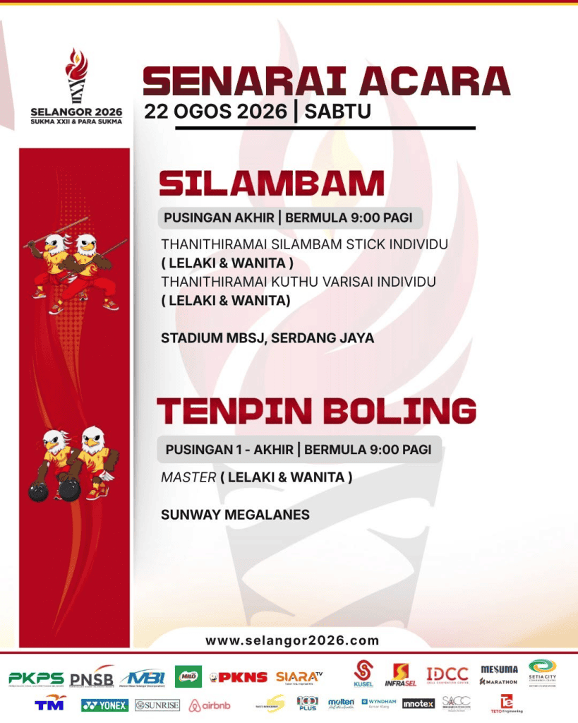 Image from: SUKMA Selangor 2026: Tarikh, Lokasi & Jadual Acara