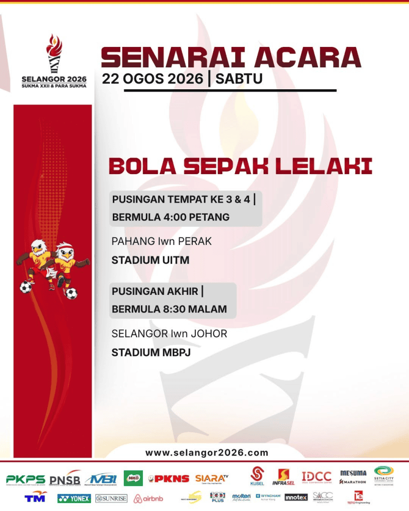 Image from: SUKMA Selangor 2026: Tarikh, Lokasi & Jadual Acara