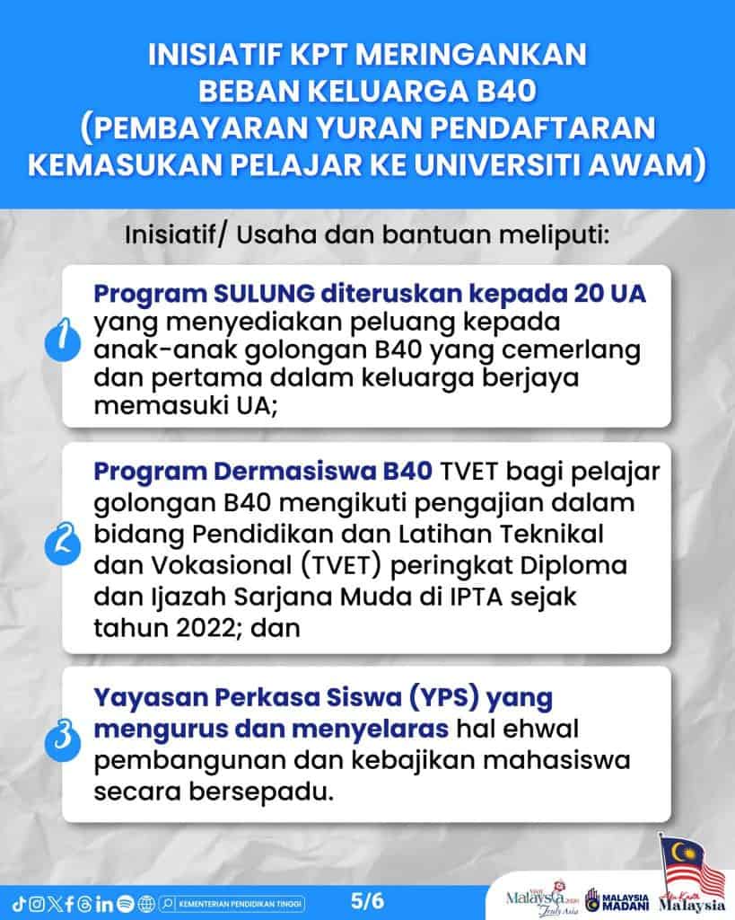 Image from: Senarai Bantuan Kerajaan / Pengumuman Minggu Ini (25 Ogos 2026)
