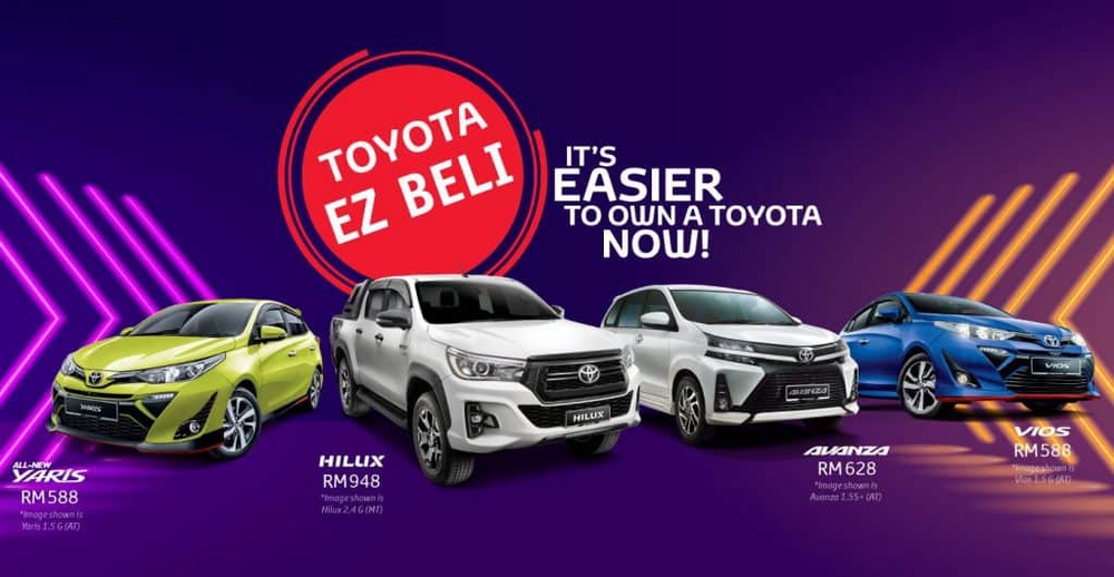 Image from: Toyota EZ Beli: Skim Pembiayaan Beli Kereta Dari Toyota Capital