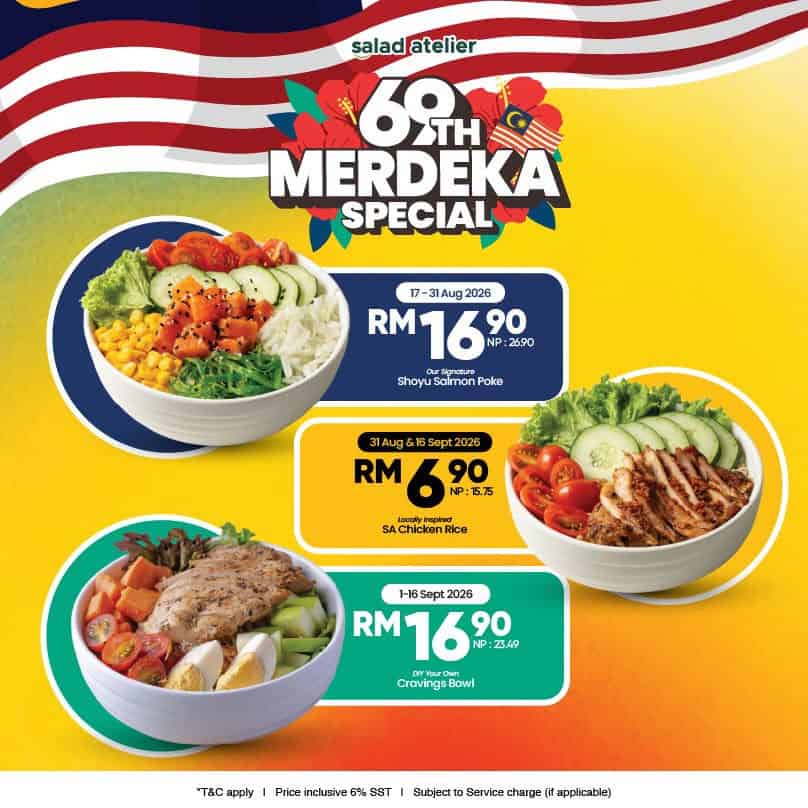 Image from: 25+ Promo Hari Merdeka 2026 – Secret Recipe, CBTL, PizzaHut, Marry Brown, Krispy Kreme, IKEA dan Banyak Lagi!