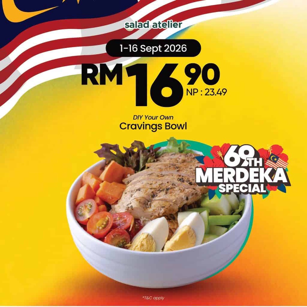 Image from: 25+ Promo Hari Merdeka 2026 – Secret Recipe, CBTL, PizzaHut, Marry Brown, Krispy Kreme, IKEA dan Banyak Lagi!