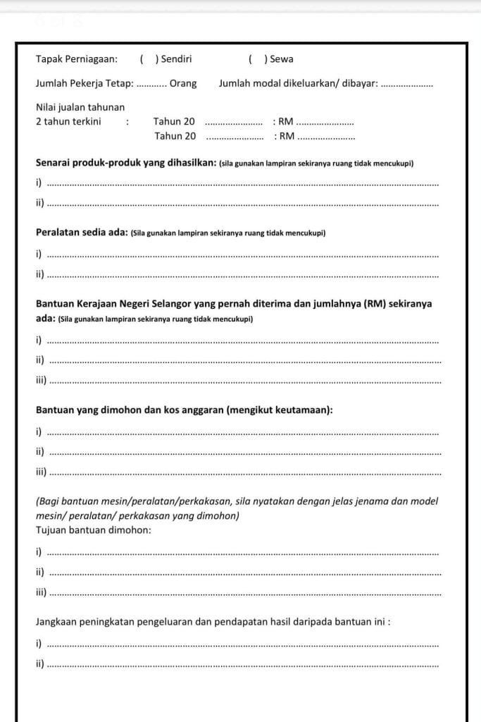 Image from: DUMS: Permohonan Dana Usahawan Madani Selangor 2027