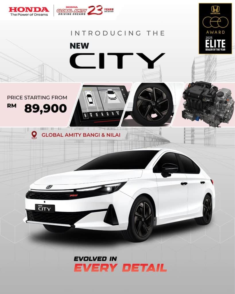 Image from: Honda City 2026: Reka Bentuk Baharu, Harga & Warna