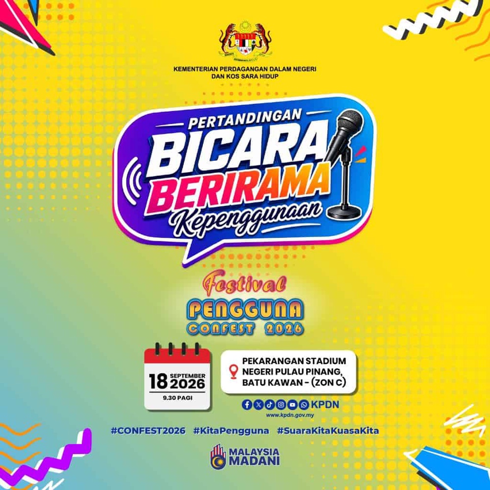 Image from: Ayuh Ke Festival Pengguna (CONFEST) 2026 & Festival Jom Malaysia, 17-20 Sept!