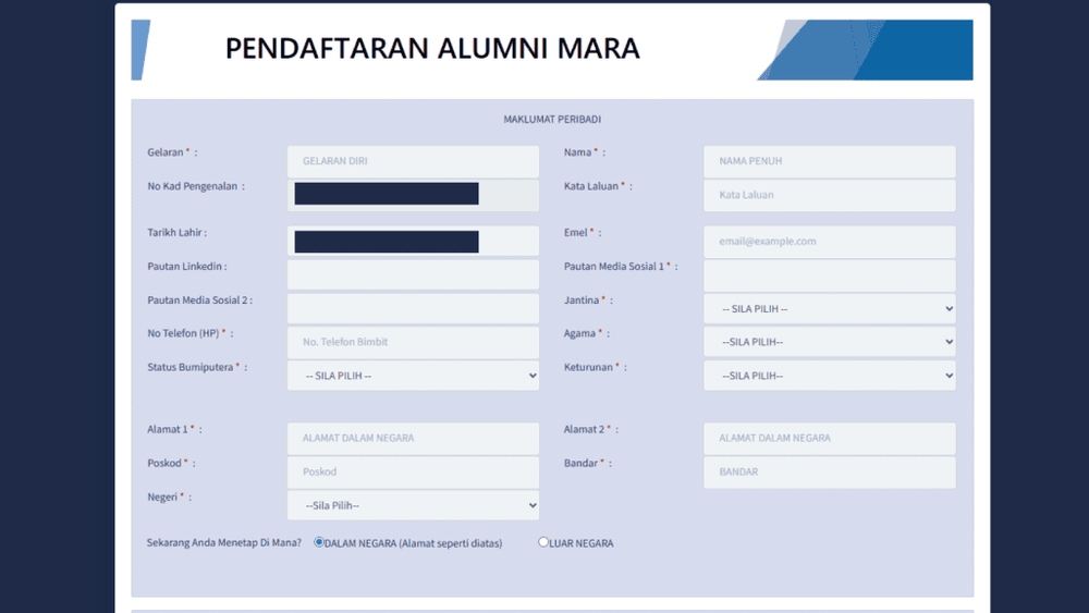 Image from: Pernah Belajar Bawah MARA? – Jom Daftar Portal Alumni MARA