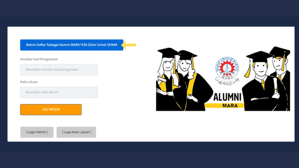 Image from: Pernah Belajar Bawah MARA? – Jom Daftar Portal Alumni MARA