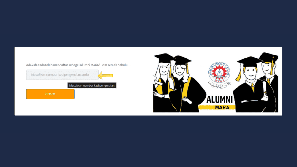 Image from: Pernah Belajar Bawah MARA? – Jom Daftar Portal Alumni MARA