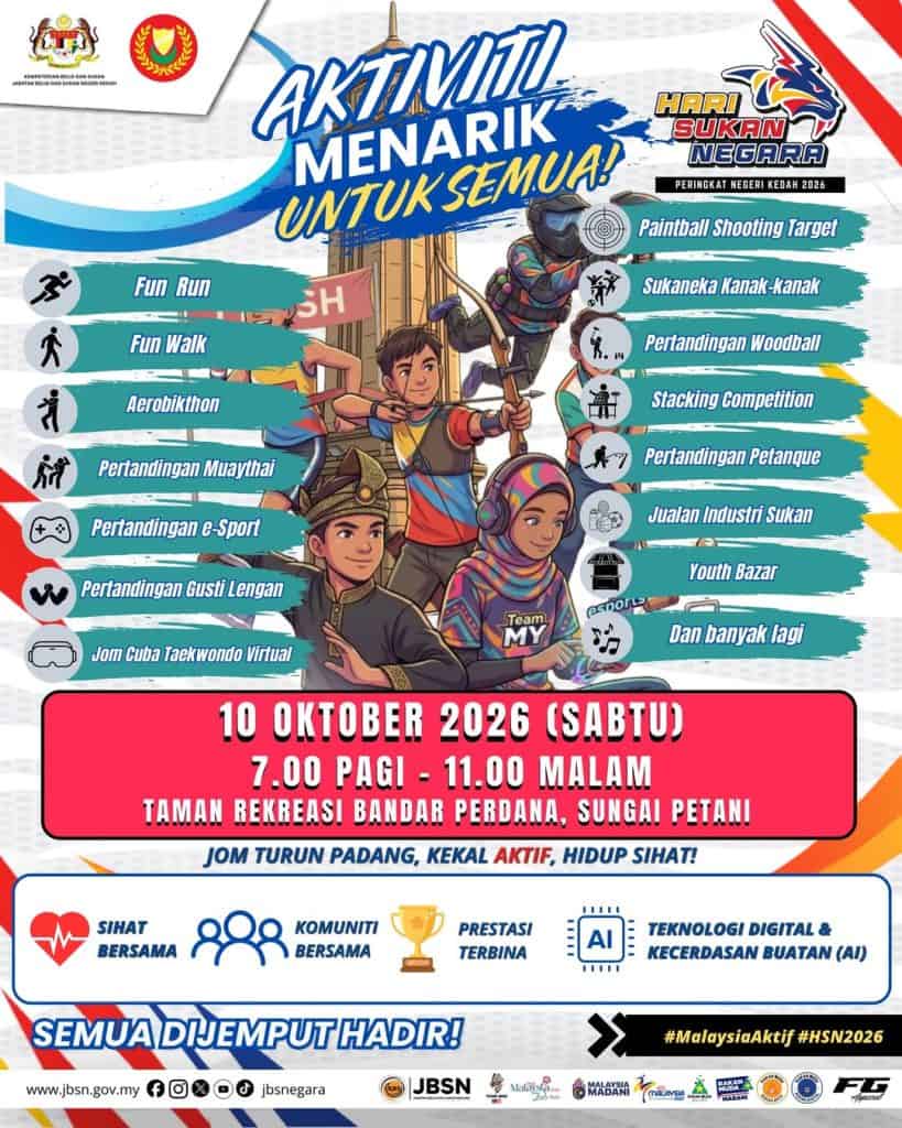 Image from: Hari Sukan Negara 2026: Bila Tarikh Sambutan & Apa Aktiviti Tahun Ini?