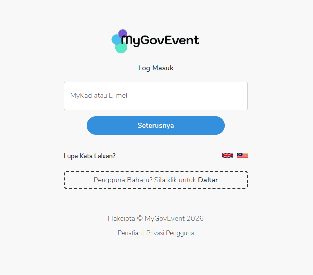 Image from: MyGovEvent – Portal Khas untuk Cari Kursus & Webinar Agensi Kerajaan Secara Percuma
