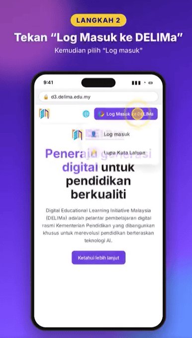 Image from: DELIMa 3.0 – Fungsi, Cara Log Masuk, Kemaskini & Ciri Terbaru