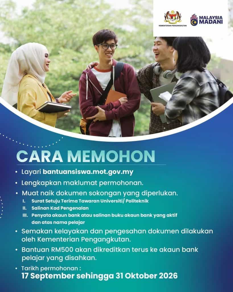 Image from: Senarai Bantuan Kerajaan / Pengumuman Minggu Ini (22 Sept 2026)