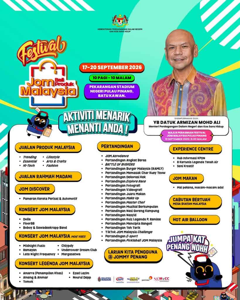 Image from: Ayuh Ke Festival Pengguna (CONFEST) 2026 & Festival Jom Malaysia, 17-20 Sept!