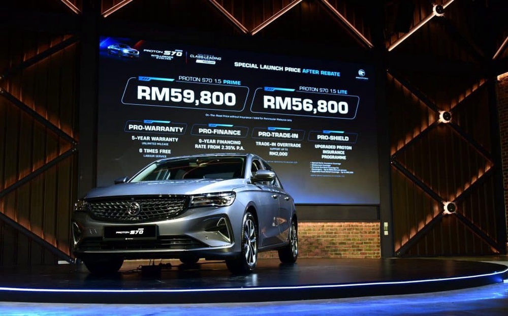 Image from: Proton S70 Baru 2026 Dah Launch! Ini Gambar, Harga Rasmi S70 Lite & Prime